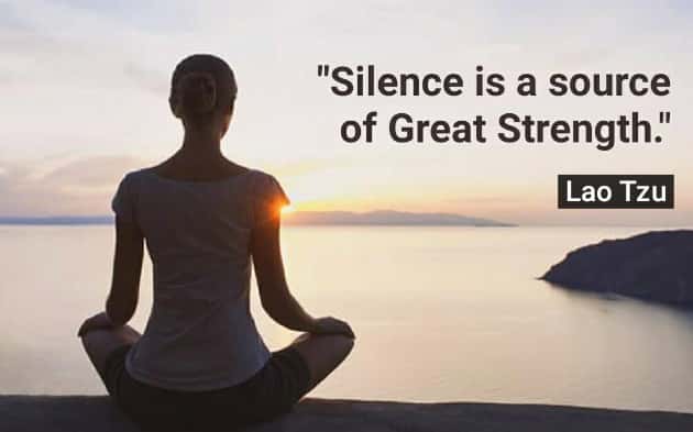 Η σιωπή είναι πηγή μεγάλης δύναμης - Lao Tzu